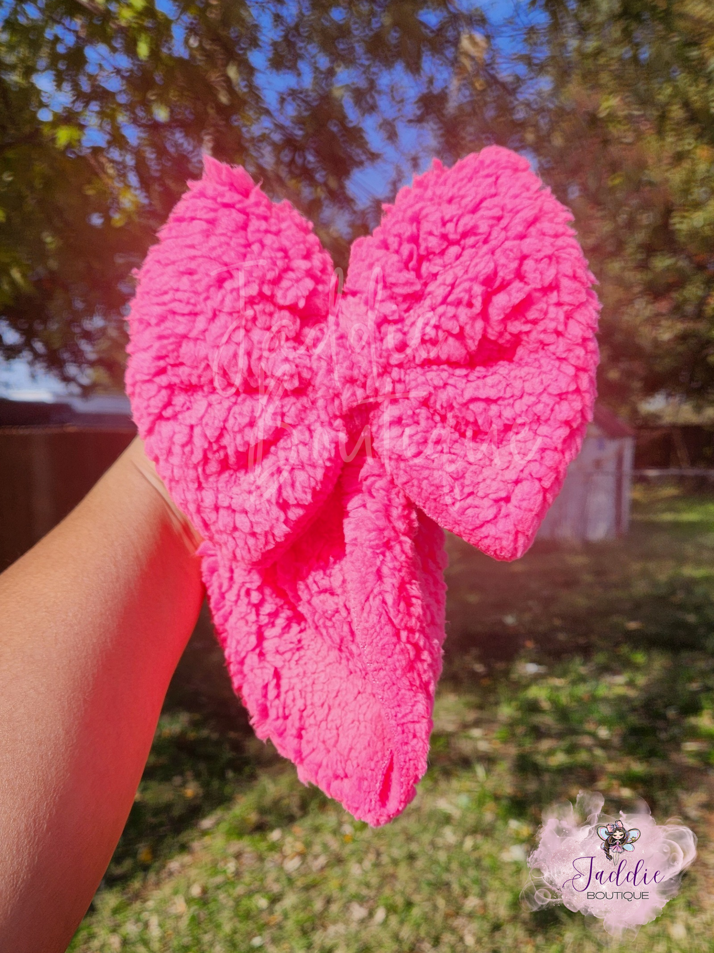 Neon Pink Sherpa Headwrap