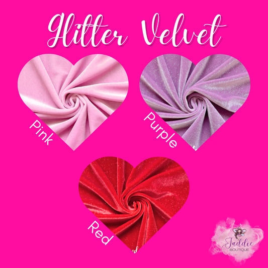 Glitter Velvet Bows