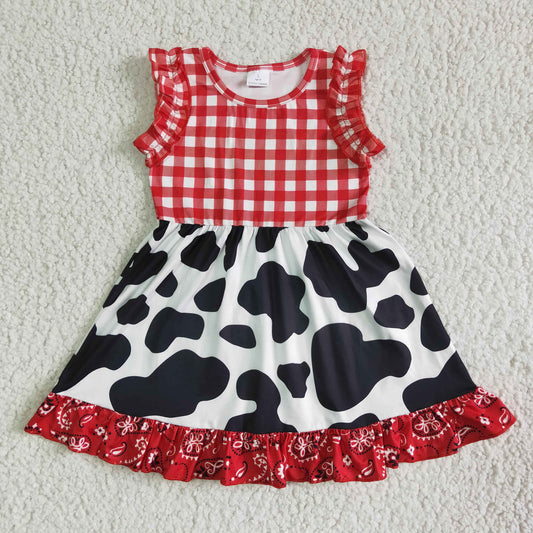 Red Gingham Cow Dress
