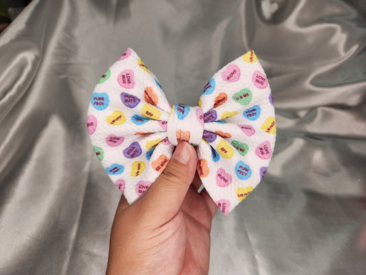 Candy Hearts Bow